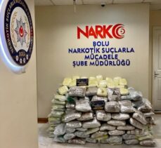 Bolu'da yaklaşık 230 kilogram uyuşturucu ele geçirildi, 4 kişi tutuklandı