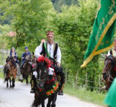 Bosna Hersek'te 513'üncü Ayvaz Dede Şenlikleri'ne katılacak atlılar Karaula'dan yola çıktı
