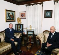 Cumhurbaşkanı Erdoğan, MHP Genel Başkanı Bahçeli ile görüştü