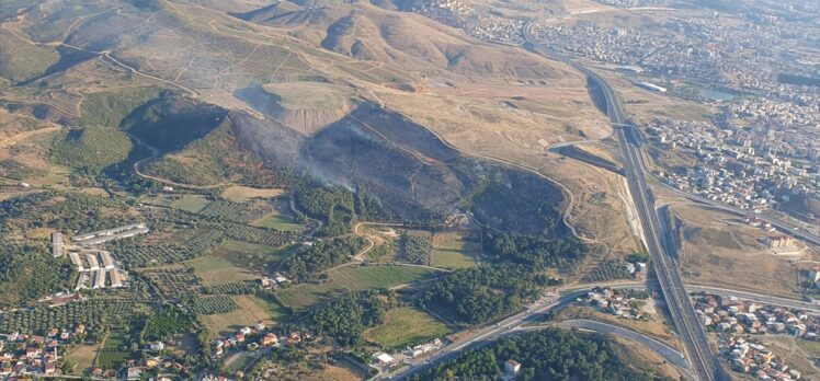 GÜNCELLEME – İzmir'de çıkan orman yangını kontrol altına alındı