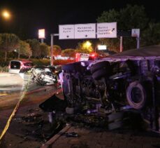 İzmir'de otomobilin kamyonete çarpması sonucu 1 kişi öldü