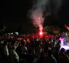 Kilis'te ultrAslan taraftar grubu Galatasaray'ın şampiyonluğunu kutladı