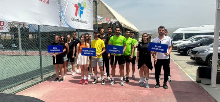 Şırnak'ta Üniversiteler Arası Tenis Bölge Şampiyonası sona erdi