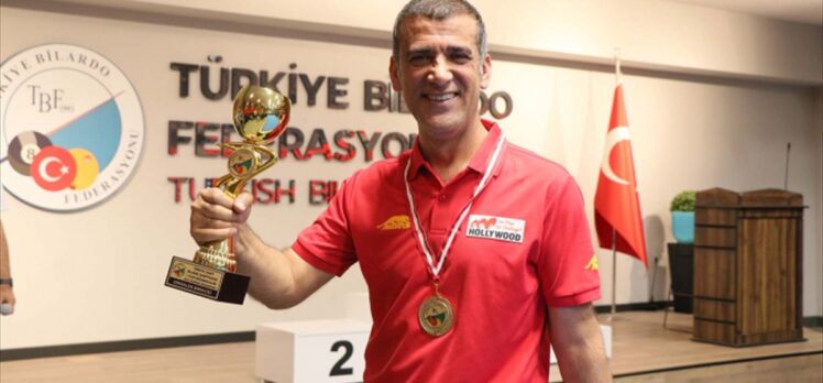 Türkiye 3 Bant Bilardo Şampiyonası'nda 1. etabı Tayfun Taşdemir kazandı