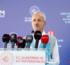 Bakan Uraloğlu, Gebze OSB-Darıca Sahil Metro Hattı Ray Kaynak Töreni'nde konuştu: