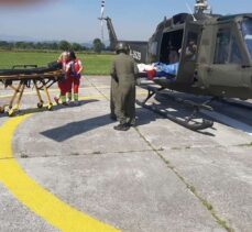 Bosna Hersek'te sağlık sorunu yaşayan Türk'e helikopterle müdahale