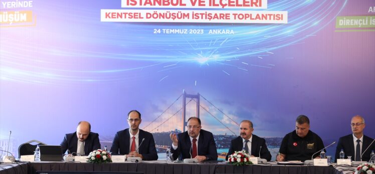 Çevre, Şehircilik ve İklim Değişikliği Bakanlığınca “İstanbul'un dönüşümü” toplantılarının ilki yapıldı
