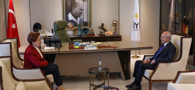 CHP Genel Başkanı Kılıçdaroğlu'ndan İYİ Parti Genel Başkanı Akşener'e ziyaret