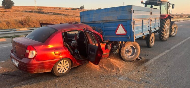 Edirne'deki trafik kazasında 2 kişi yaşamını yitirdi