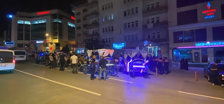 Erzurum'da faaliyetleri yasaklanan faytoncular taşkınlık çıkardı, 9 kişi gözaltına alındı