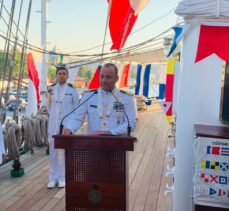 İstanbul'a gelen Meksika donanmasına ait yelkenli eğitim gemisi “Cuauhtemoc”da resepsiyon düzenlendi