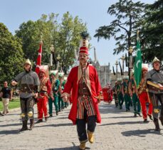 Mehteran Birliği, Dolmabahçe Sarayı'nda gösteri düzenledi