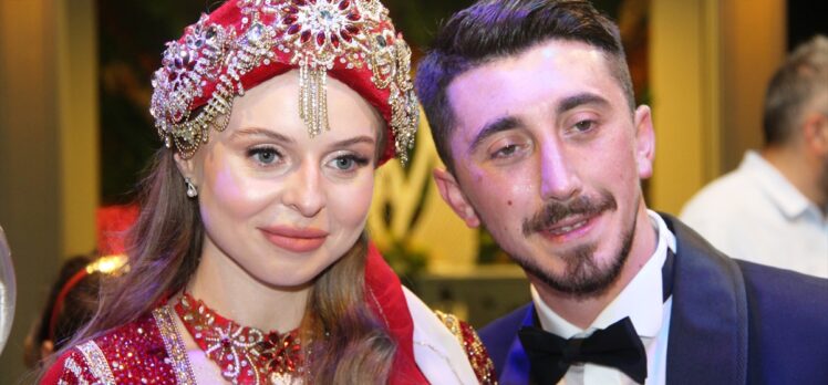 Polonyalı geline Amasya'da Türk usulü düğün