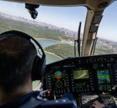 Sultangazi'de ormanlık alanlarda helikopter destekli denetim yapıldı
