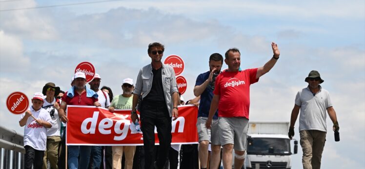 Tanju Özcan, yürüyüşünün 8. gününde basın toplantısı düzenledi: