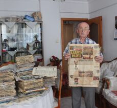 Babasından kalan gazete arşivleme alışkanlığını 64 yıldır sürdürüyor