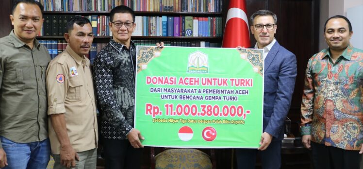 Endonezya'nın Açe bölgesinde, Türkiye'deki depremzedeler için yeni yardım kampanyası düzenlendi