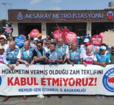 İstanbul'da Memur-Sen'den “zam teklifi” protestosu