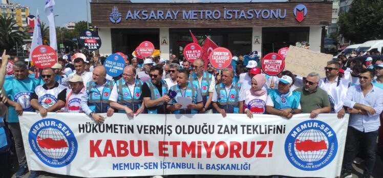 İstanbul'da Memur-Sen'den “zam teklifi” protestosu