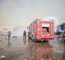 GÜNCELLEME 2 – Kahramanmaraş'ta geri dönüşüm fabrikasında yangın çıktı