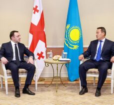 Kazakistan ile Gürcistan başbakanları ulaşım ve lojistik alanlarındaki işbirliğini görüştü