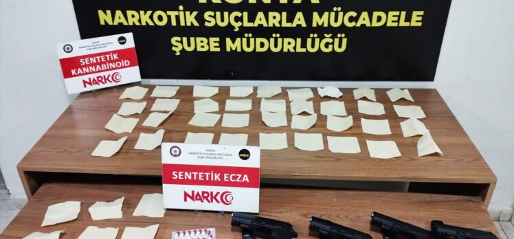 Konya'da uyuşturucu operasyonlarında 4 zanlı tutuklandı