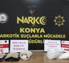 Konya'da uyuşturucu operasyonunda yakalanan 4 zanlı tutuklandı