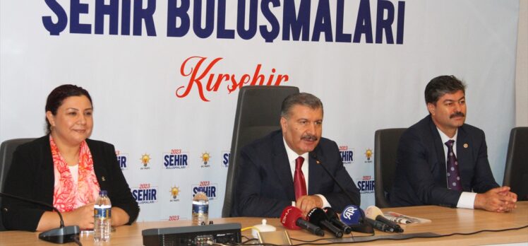Sağlık Bakanı Koca, Kırşehir'de “Şehir Buluşmaları” programında konuştu: