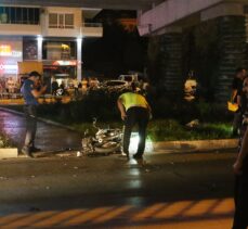 Alanya'da hafif ticari araçla çarpışan motosikletin sürücüsü öldü