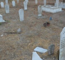 Batı Trakya'da Türk mezarlığına saldırı