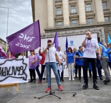 Bulgaristan'da madencilik ve enerji sektörü çalışanlarından hükûmet karşıtı gösteri
