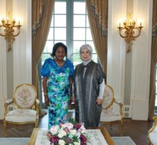 Emine Erdoğan, Kongo Cumhuriyeti Cumhurbaşkanı'nın eşi N'Guesso ile görüştü
