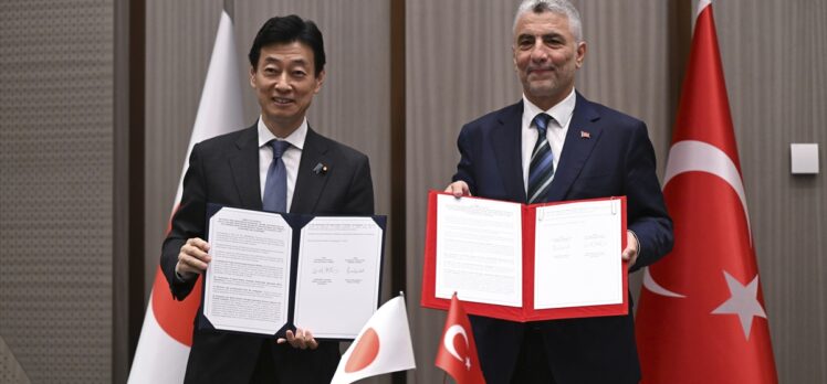 Türkiye ile Japonya arasında ticaret ve yatırımın geliştirilmesine ilişkin ortak bildiri imzalandı