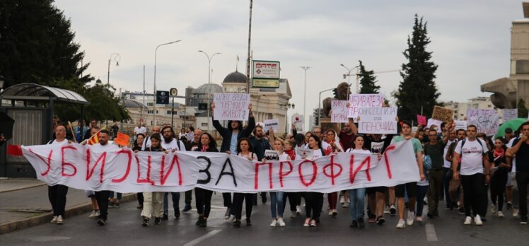 Üsküp'te, Radyoterapi ve Onkoloji Üniversite Kliniği’nin işleyişini protesto edildi