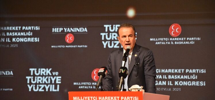 MHP Genel Başkan Yardımcısı Yalçın, Antalya İl Kongresi'nde konuştu: