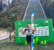 Milli kayakla atlamacı Fatih Arda İpcioğlu, Yaz Grand Prix'sinde üçüncü oldu