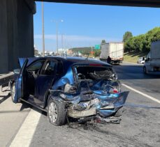 Pendik'te zincirleme kazada 2 kişi yaralandı
