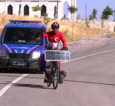 Şehit Fethi Sekin anısına İzmir'den Elazığ'a pedal çevirdi