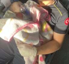 Şırnak'ta solunum sıkıntısı yaşayan bebek ambulans helikopterle Gaziantep'e sevk edildi