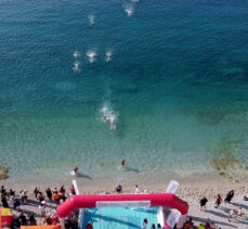 4. Uluslararası Fethiye Spor Festivali'nde yüzme yarışı yapıldı