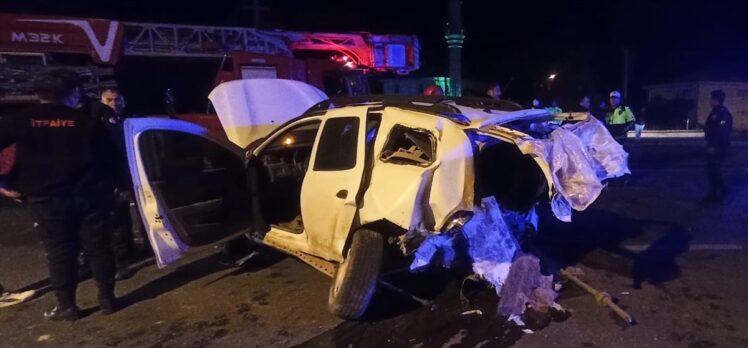 Aksaray'da otomobil ile cipin çarpıştığı kazada 1 kişi öldü, 1 kişi yaralandı