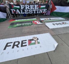 Cenevre'de “Filistin'le dayanışma” mitingi düzenlendi
