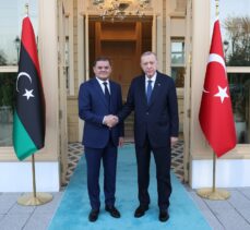 Cumhurbaşkanı Erdoğan, Libya Başbakanı Dibeybe'yi kabul etti