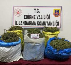 Edirne'de şişme botta 33 kilo 250 gram esrar ele geçirildi