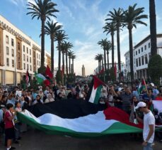 Fas'ta Filistin'e destek gösterisi düzenlendi
