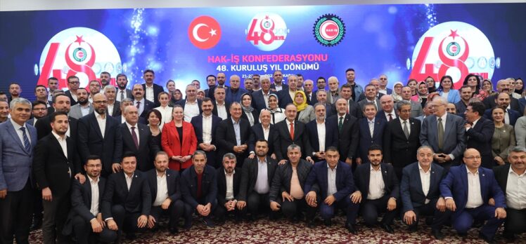 HAK-İŞ Genel Başkanı Arslan, Konfederasyonun 48. kuruluş yıl dönümü programında konuştu: