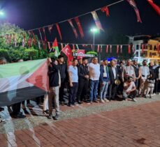 İsrail'in abluka altındaki Gazze'ye saldırıları Antalya'da protesto edildi