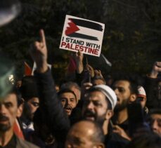 İsrail'in Gazze saldırıları Ankara'da protesto edildi