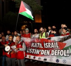 İsrail'in Gazze'ye yönelik saldırıları İstanbul'da protesto edildi