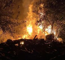 Karabük'te 3 samanlık yandı